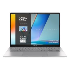 Asus Vivobook S14 S3407QA-KP015W Snapdragon X1-26-100 16GB 1TB SSD 14" WQXGA IPS Windows 11 Plata