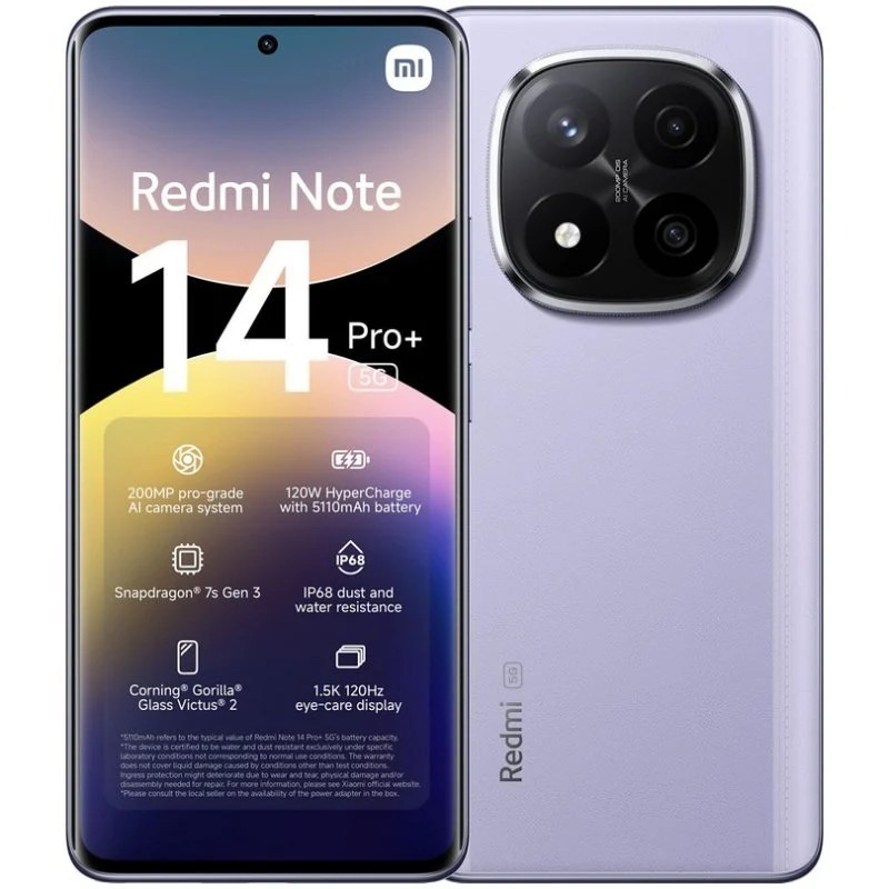 Xiaomi Redmi Note 14 Pro+ 5G 12GB/512GB Fioletowy