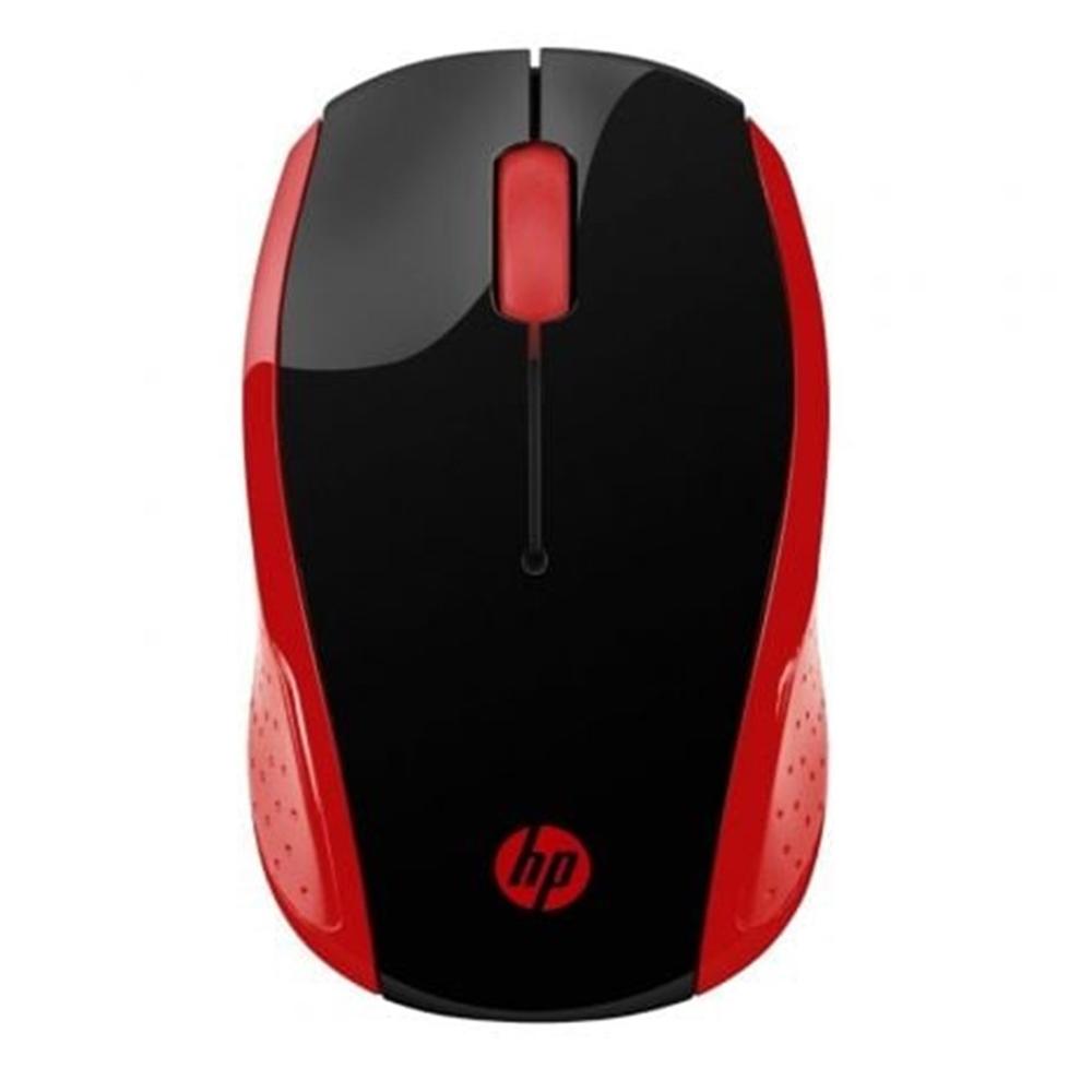 Ratón HP 200 Inalámbrico Rojo