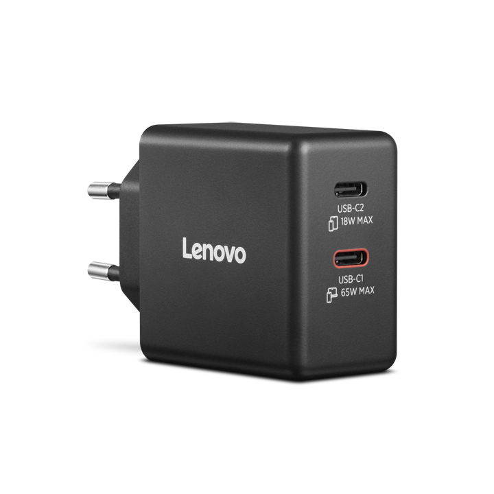 Cargador de pared Lenovo 40AW065BEU USB-C Negro 65W