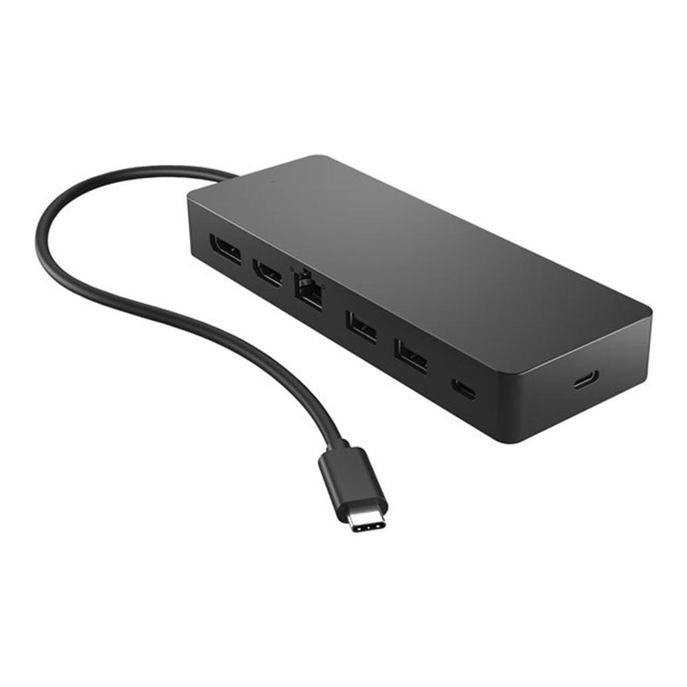Hub USB-C HP Concentrador multipuerto HDMI DisplayPort Ethernet Negro