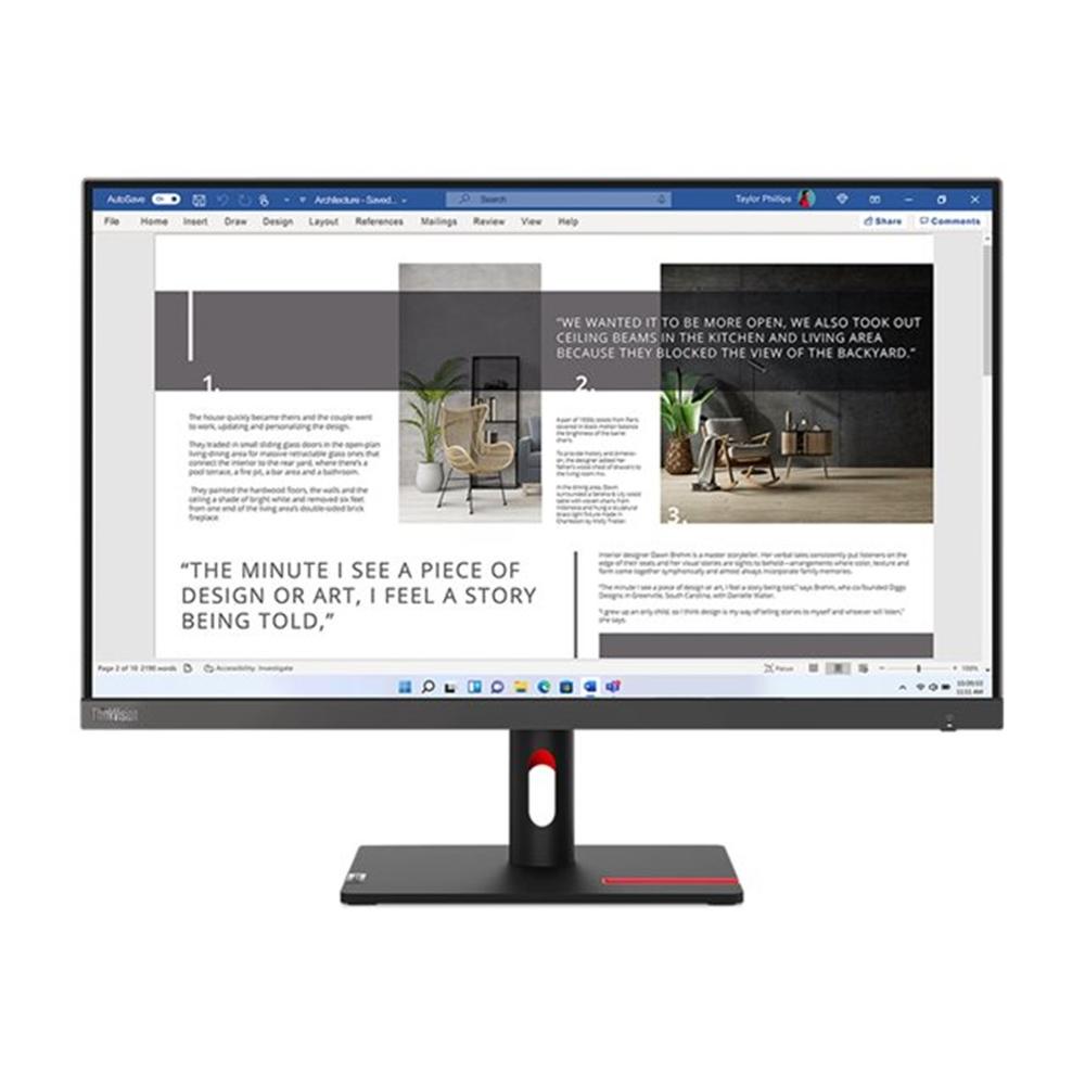 Monitor Lenovo ThinkVision S27i-30 27" Full HD IPS 100Hz Gris