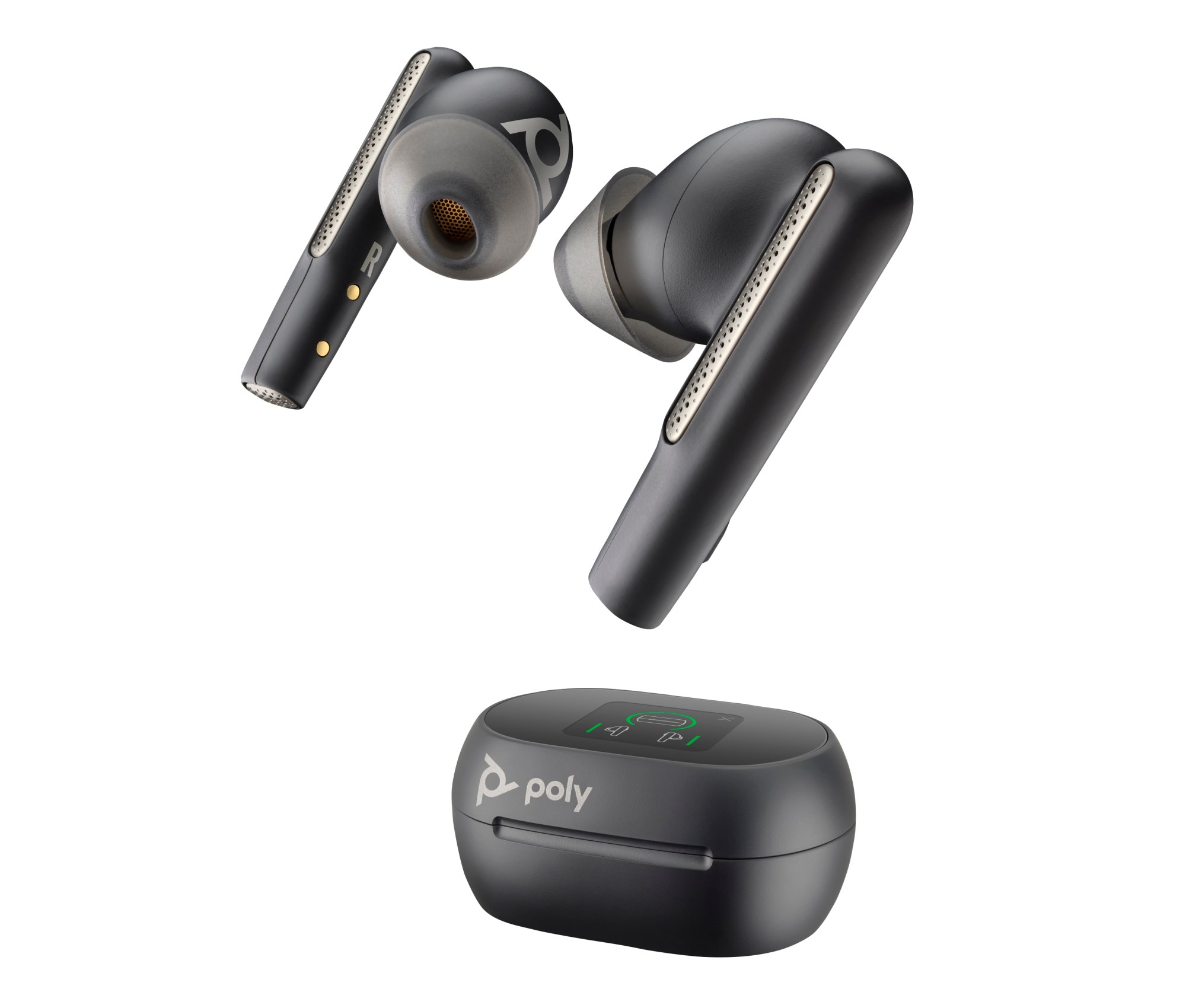 Auriculares Poly Voyager Free 60+ UC M De botón (TWS) Bluetooth Negro
