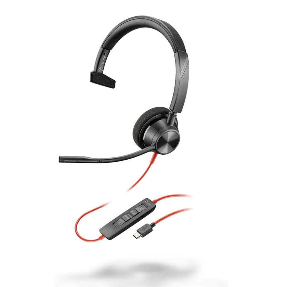 Auriculares Poly Blackwire 3310 Diadema USB-C Negro