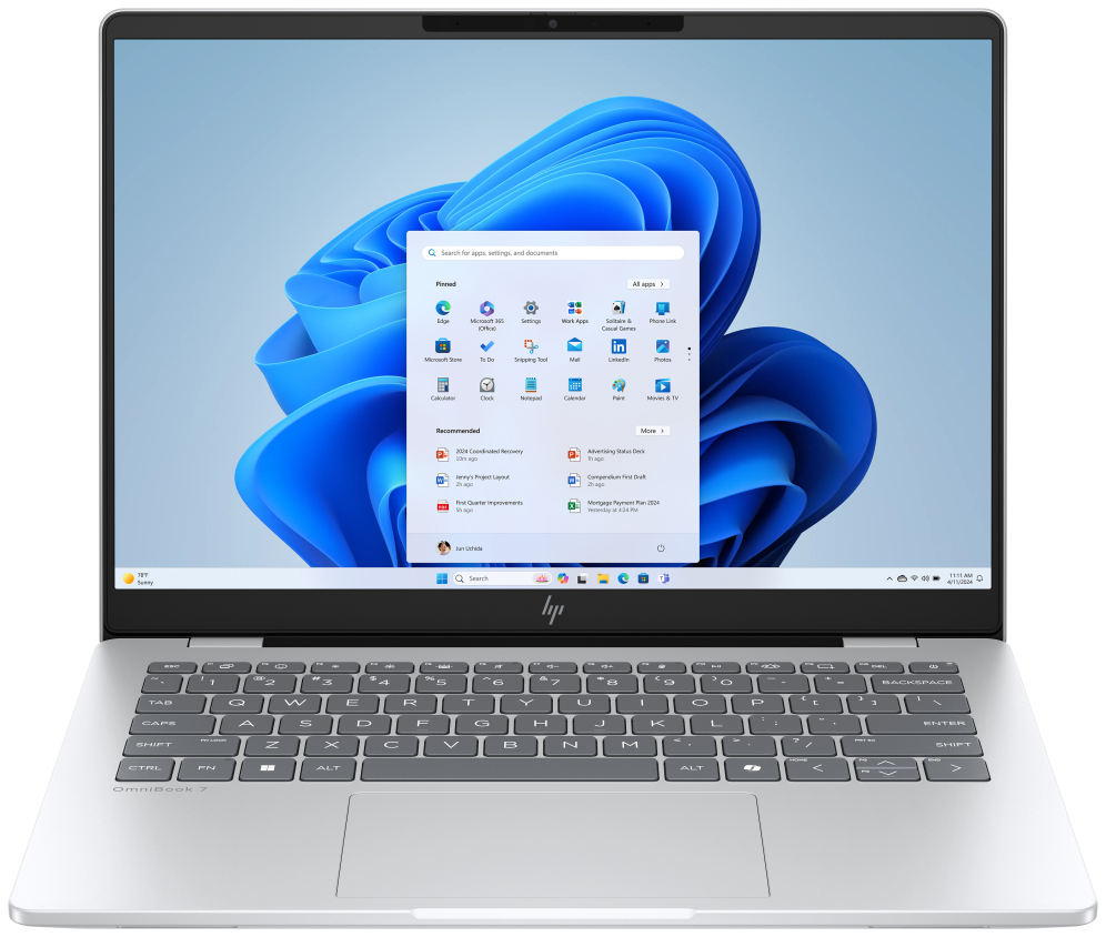 Portátil HP OmniBook 7 14" 2K OLED Intel Core Ultra 5 225U 16GB 1TB SSD Plata