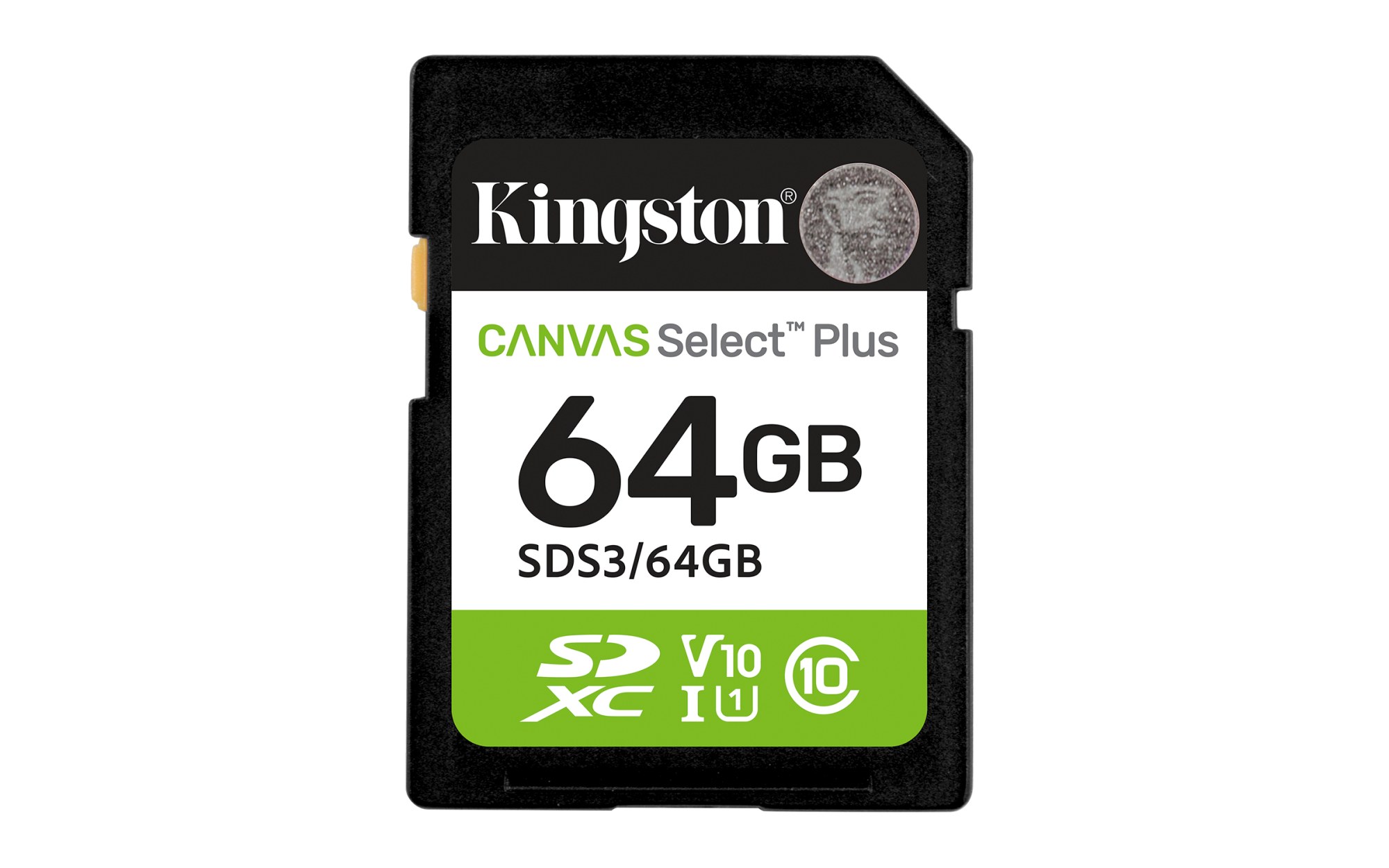 Tarjeta de memoria Kingston Canvas Select Plus 64GB SD