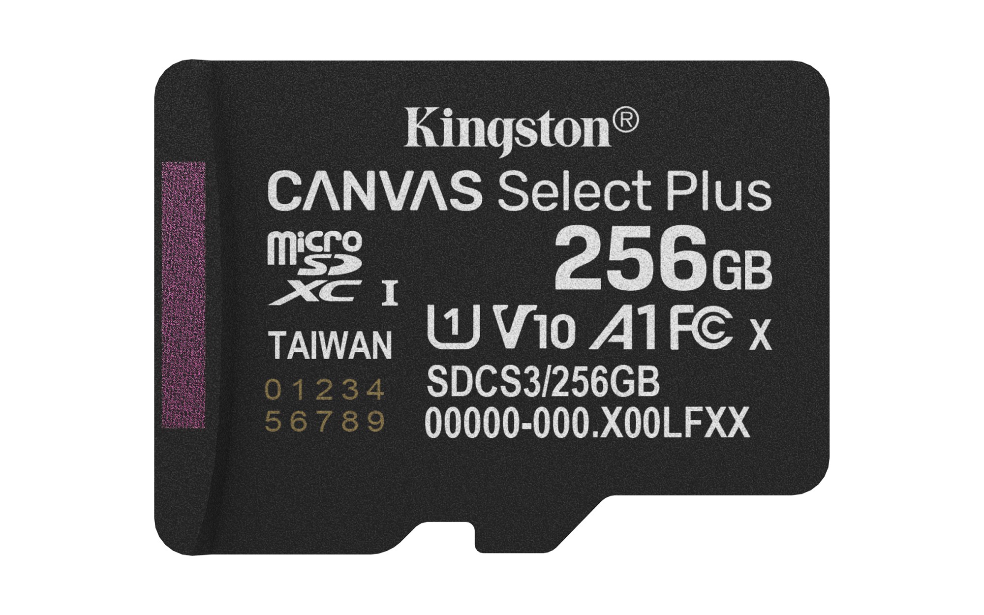 Tarjeta de memoria Kingston Canvas Select Plus Gen3 256GB microSD