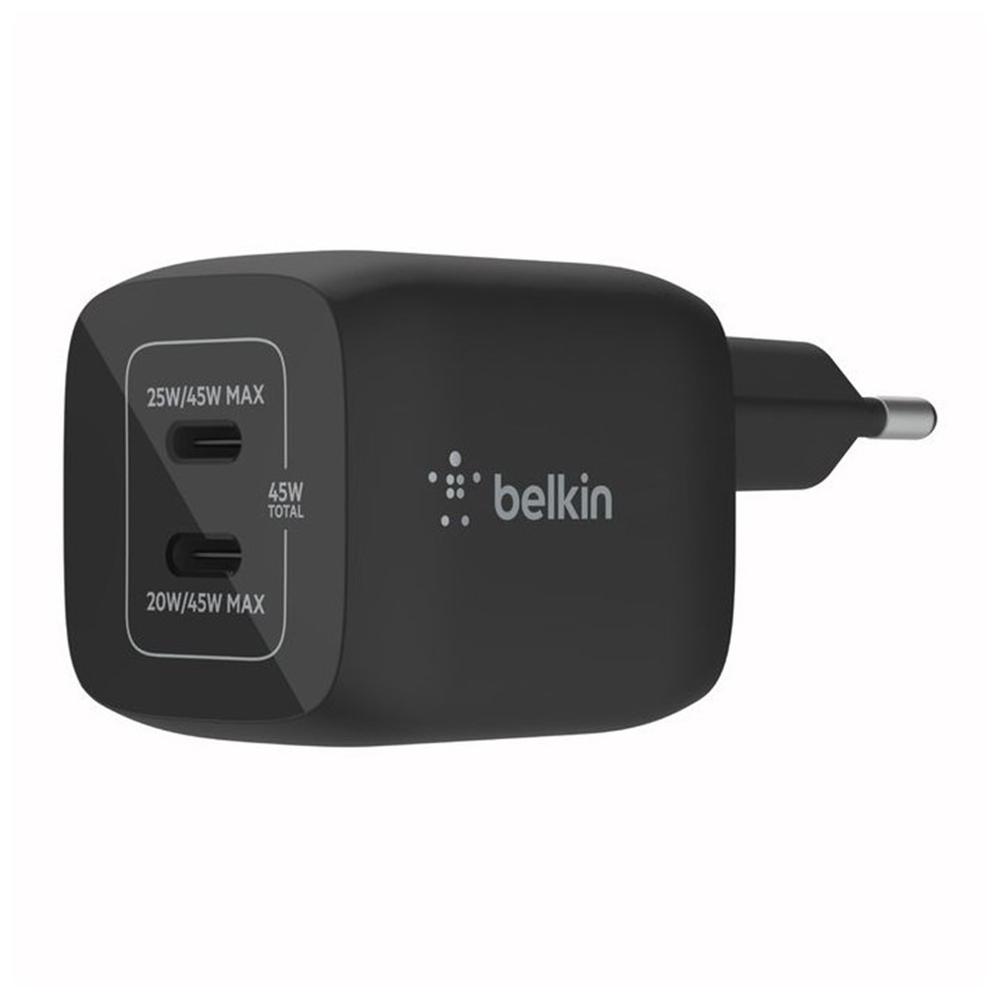 Cargador de pared Belkin WCH011VFBK USB-C Negro 45W