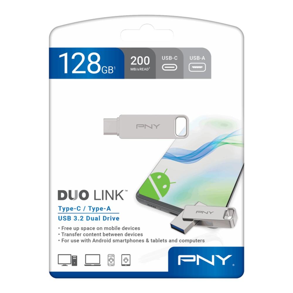 Memoria USB PNY DUO LINK 128GB USB-A
