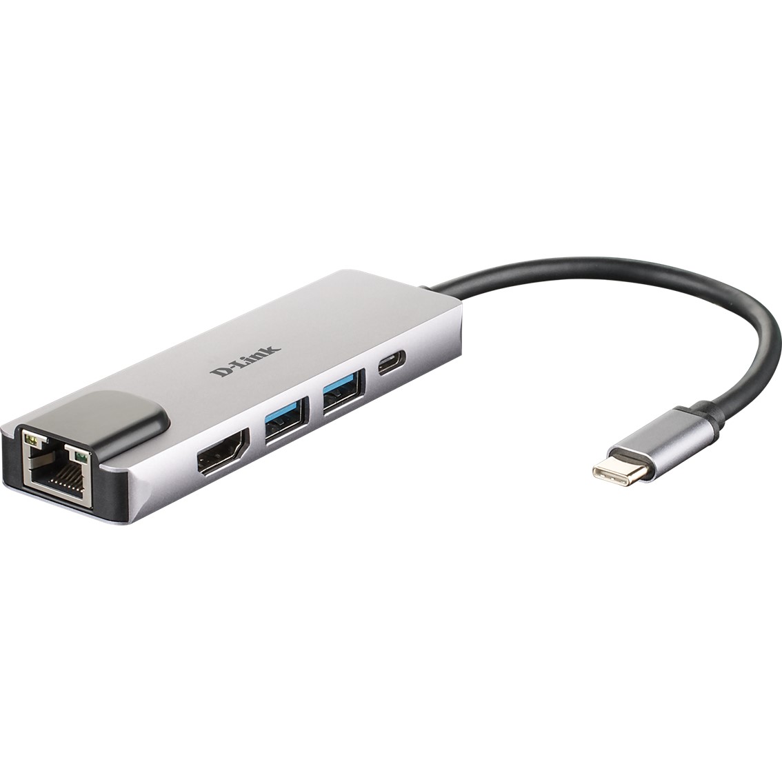 Hub D-Link DUB-M520 Thunderbolt 3 2 USB 3.1 HDMI Ethernet Negro