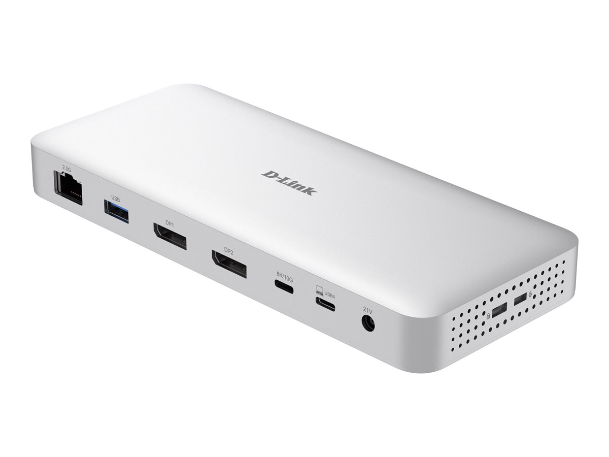 Docking station D-Link DUF-901/E USB4 9 en 1 2 DisplayPort Ethernet 100W Gris