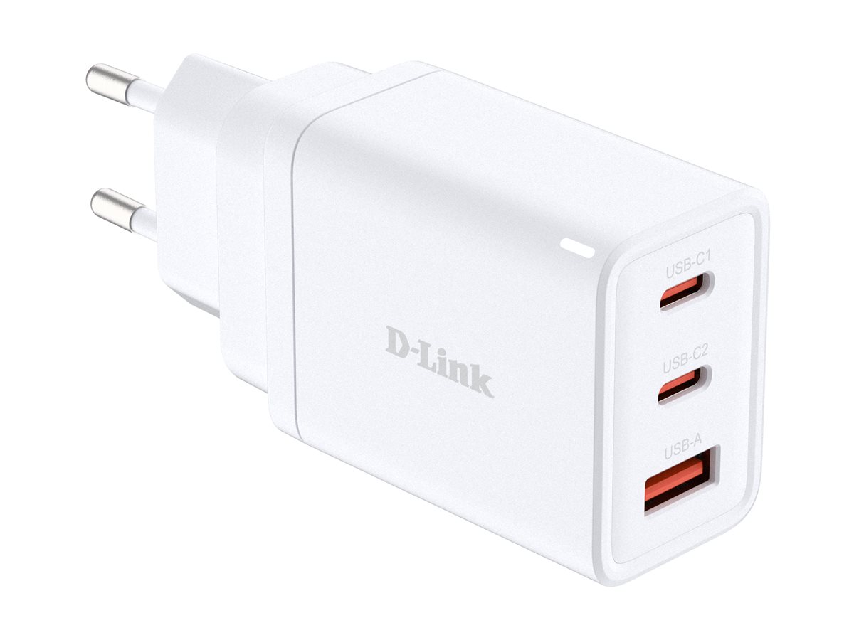 D-LINK CARGADOR PARED UNIVERSAL TOMA DE CORRIENTE/2xUSB-C/2xUSB-A 65W