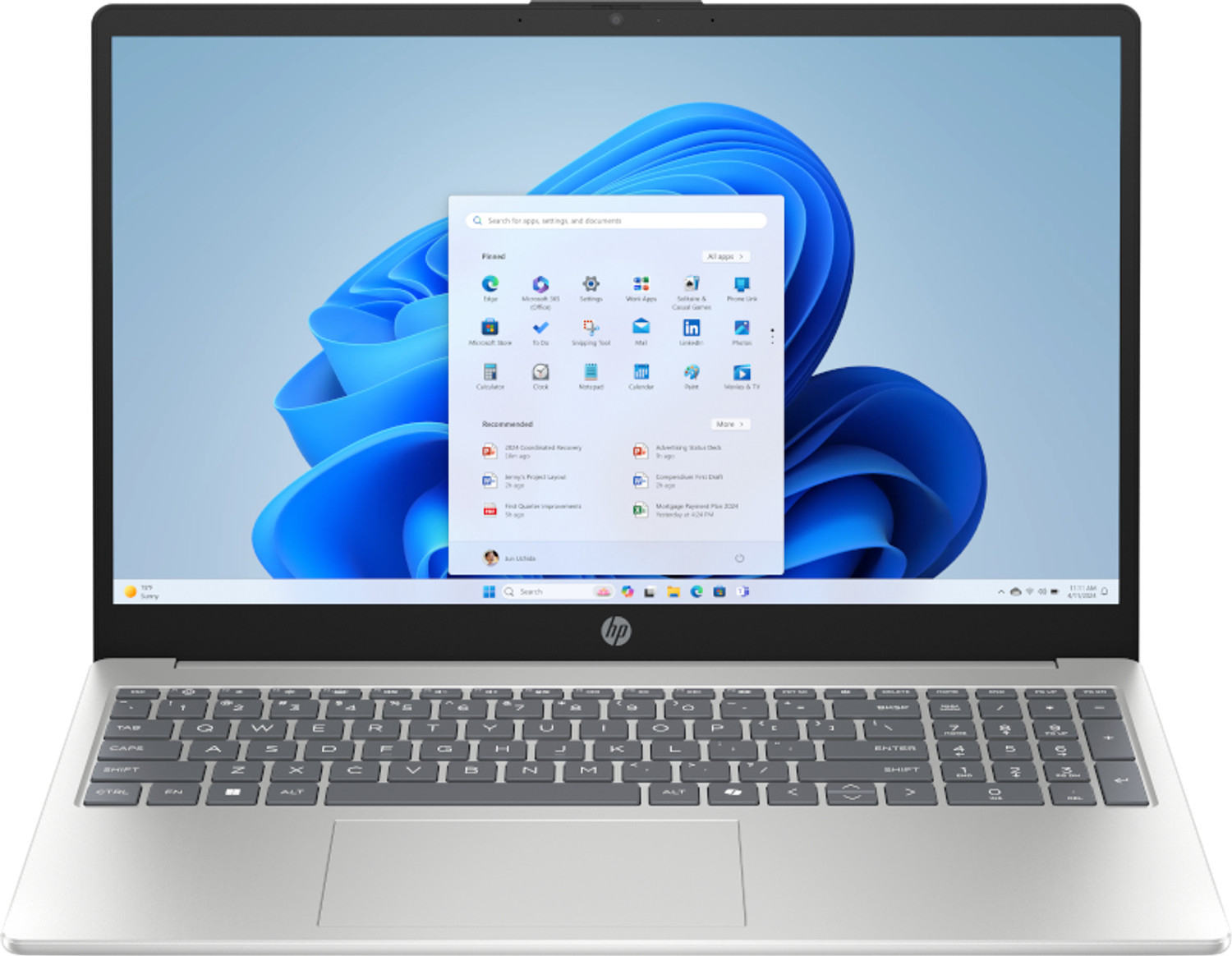Portátil HP Laptop 15-fc1001nsx 15.6" AMD Ryzen 5 7520U 16GB 512GB SSD Plata