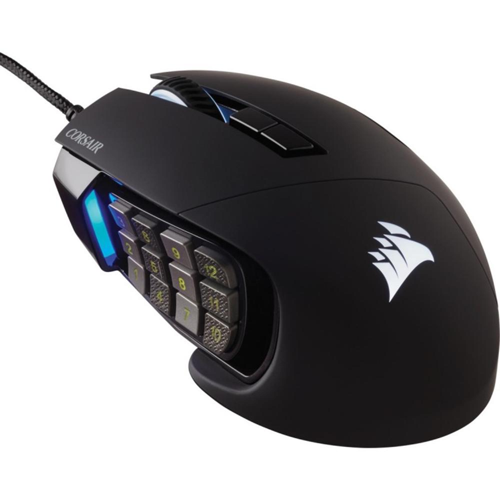 Ratón Corsair Scimitar RGB Elite Con cable Negro