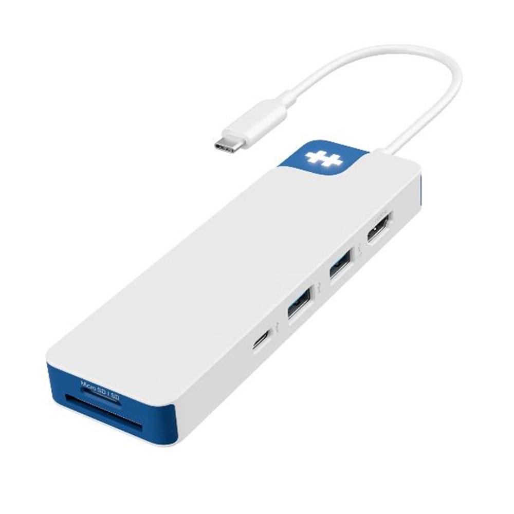 Hub USB Targus HD4102BUGL USB-C 8 puertos HDMI 4K Blanco