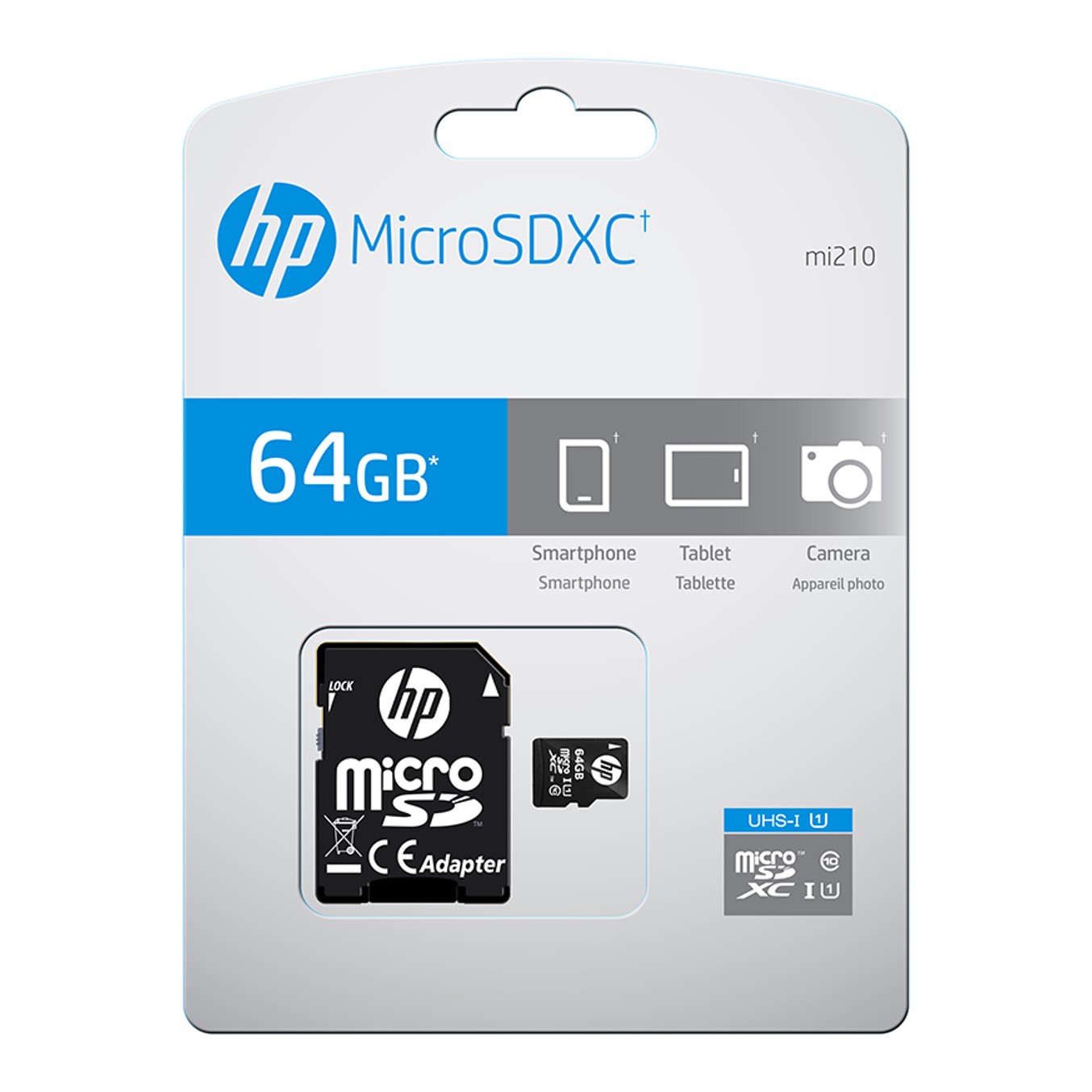 Tarjeta de memoria HP SDU64GBXC10HP-EF 64GB microSD