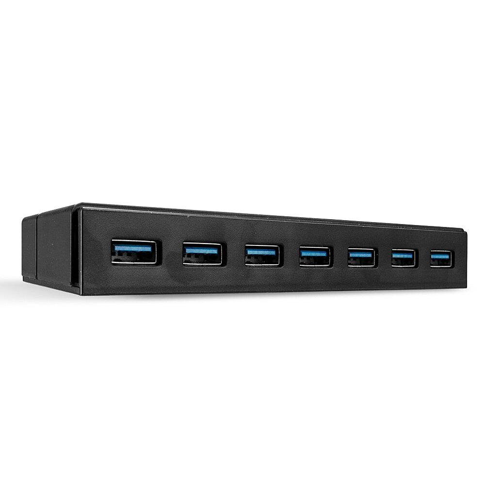 Hub USB LINDY 43228 USB 3.2 Gen 1 7 puertos Negro