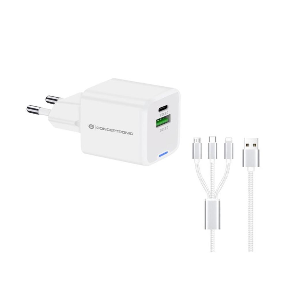 Estación de carga Conceptronic ALTHEA16W USB-A Blanco