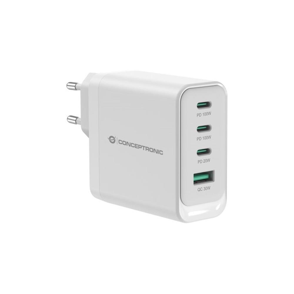 Cargador de pared Conceptronic ALTHEA22W100 USB-C USB-A Blanco 100W