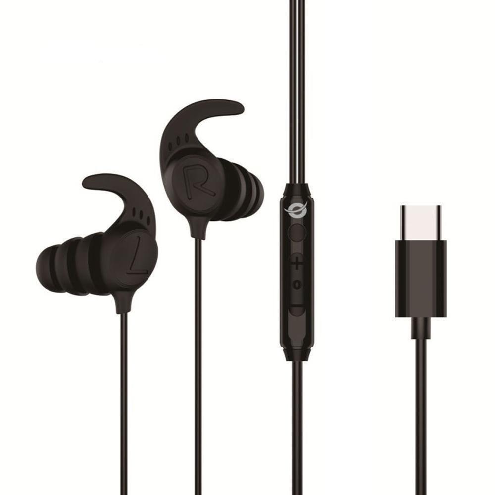 Auriculares Conceptronic BRENDAN05B Intraurales con cable USB-C Negro