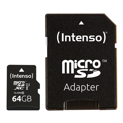 Tarjeta de memoria Intenso 3423490 64GB microSD