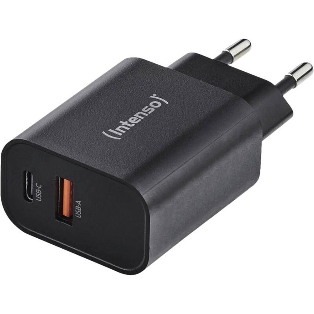 Cargador de pared Intenso W30AC USB-C USB-A Negro 15W