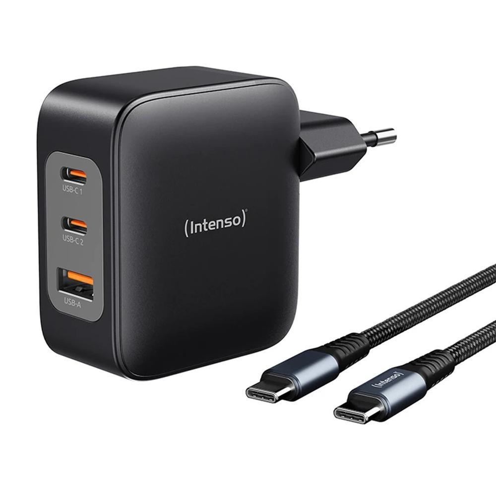 Cargador de pared Intenso W100ACC USB-C USB-A 20W (Cable USB-C)