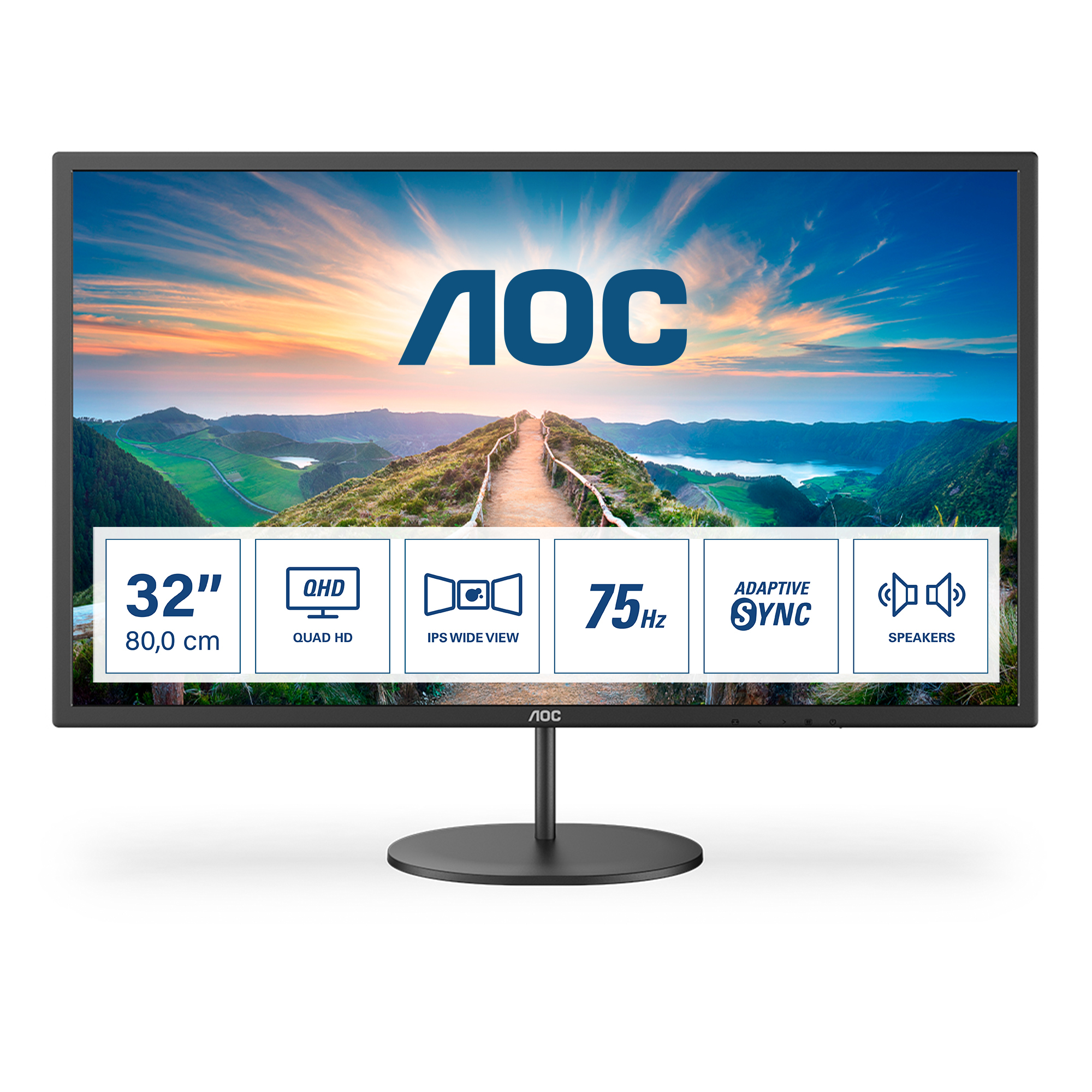 Monitor led 31.5 pulgadas aoc q32v4 4ms