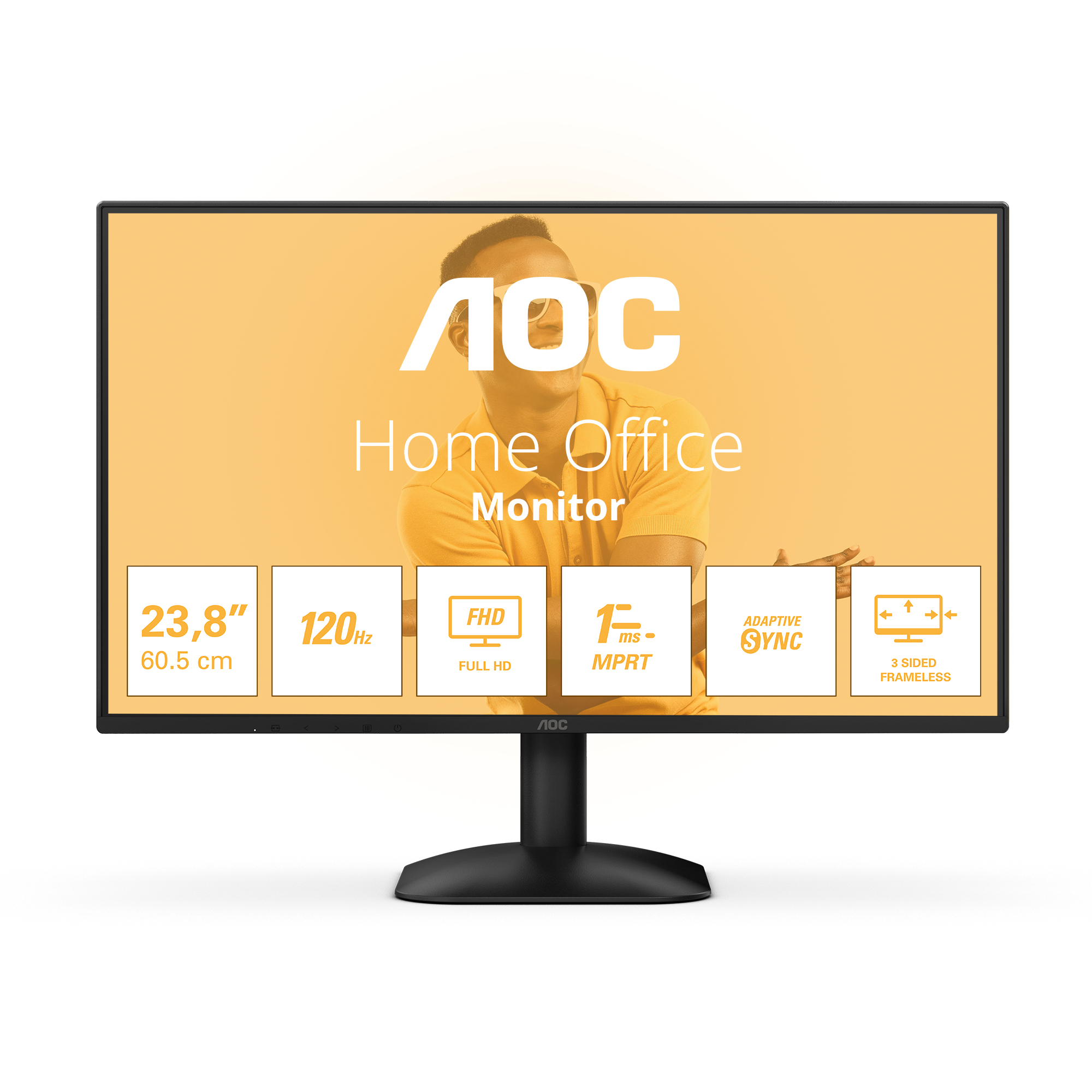 Monitor AOC 24B31H 23.8" IPS FHD 120Hz 4ms Negro