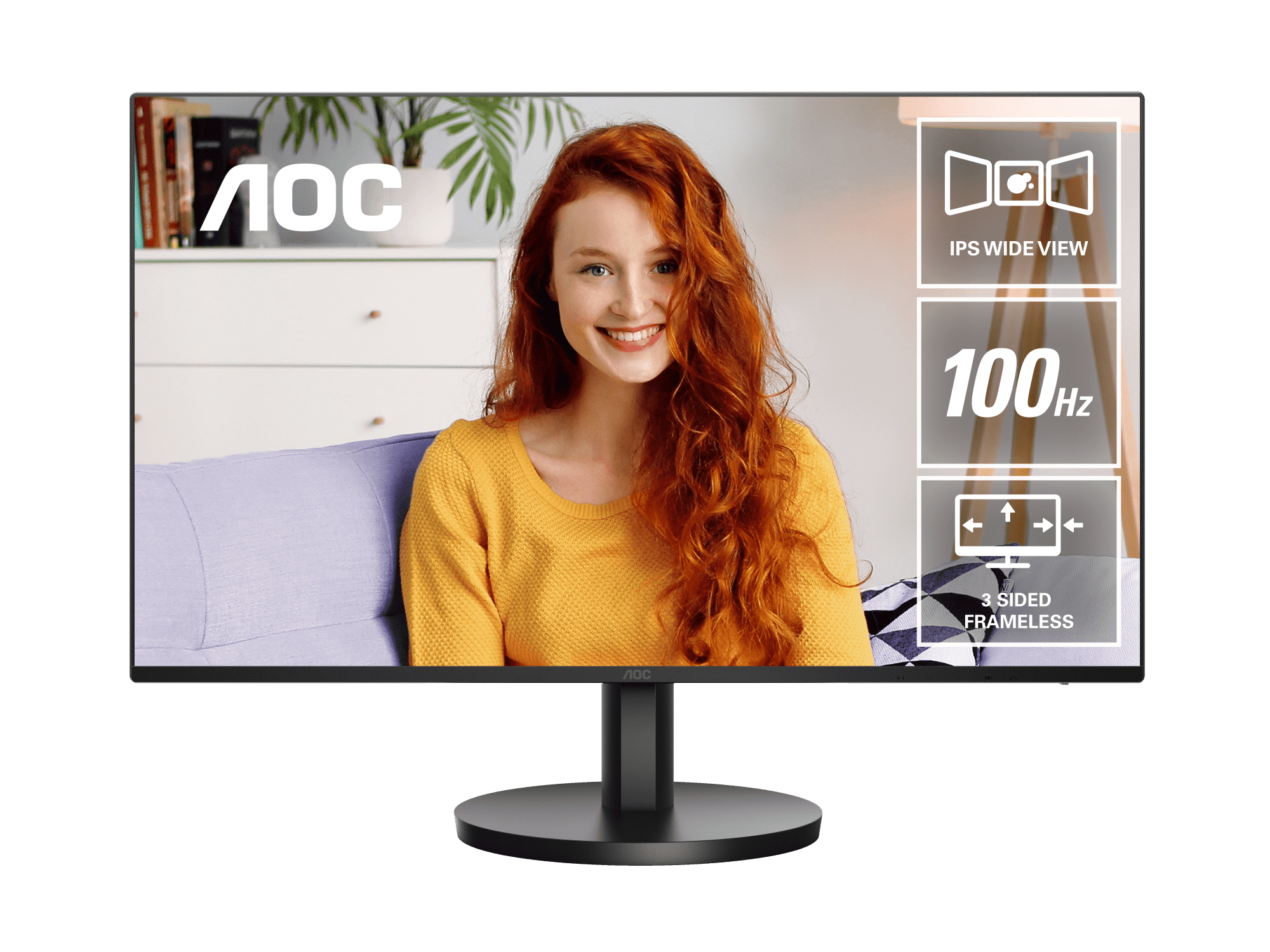 Monitor AOC 24B3HA2 23.8" Full HD IPS 100Hz 4ms