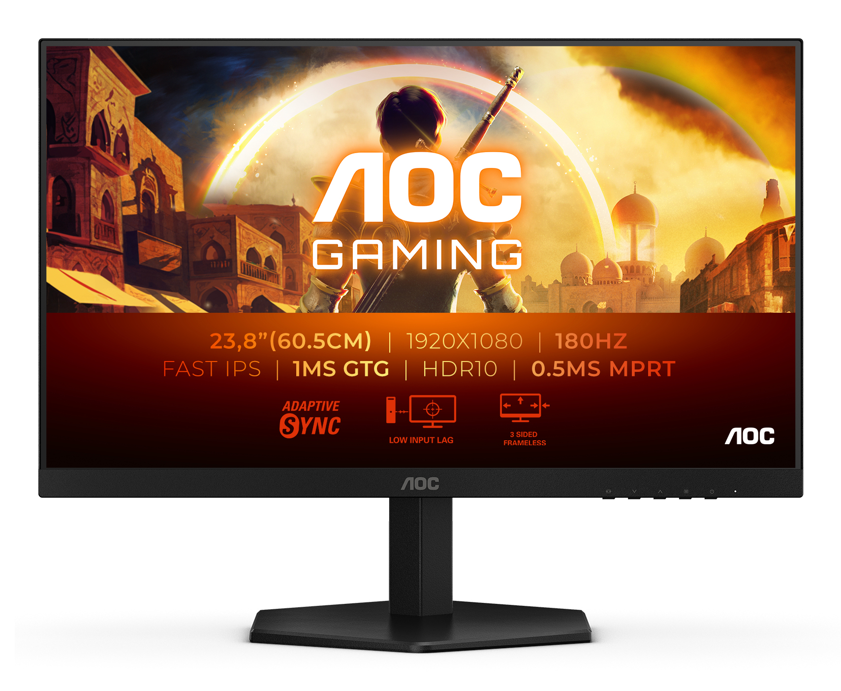 Monitor AOC 24G42E 23.8" FHD IPS 180Hz 1ms HDMI DisplayPort