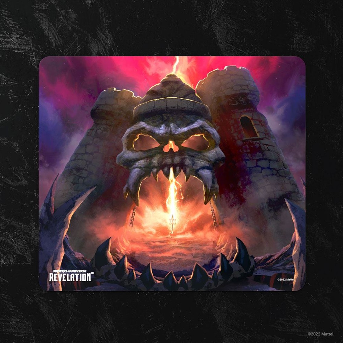 Alfombrilla gaming Maestros del Universo Revelation Castle Grayskull 25x22cm Tela S