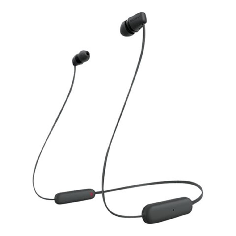 Auriculares Sony WI-C100 De botón (TWS) Bluetooth Negro