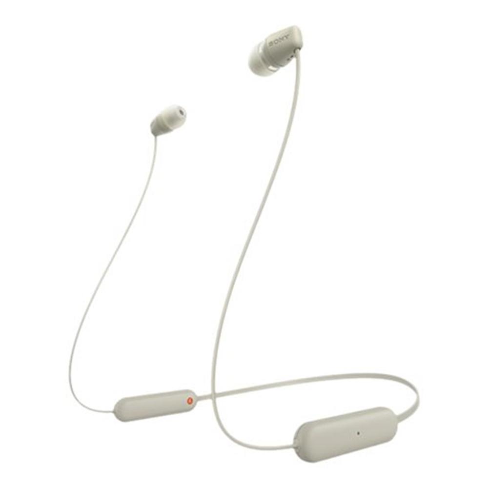 Auriculares Sony WI-C100 Intraurales con cable Bluetooth Beige