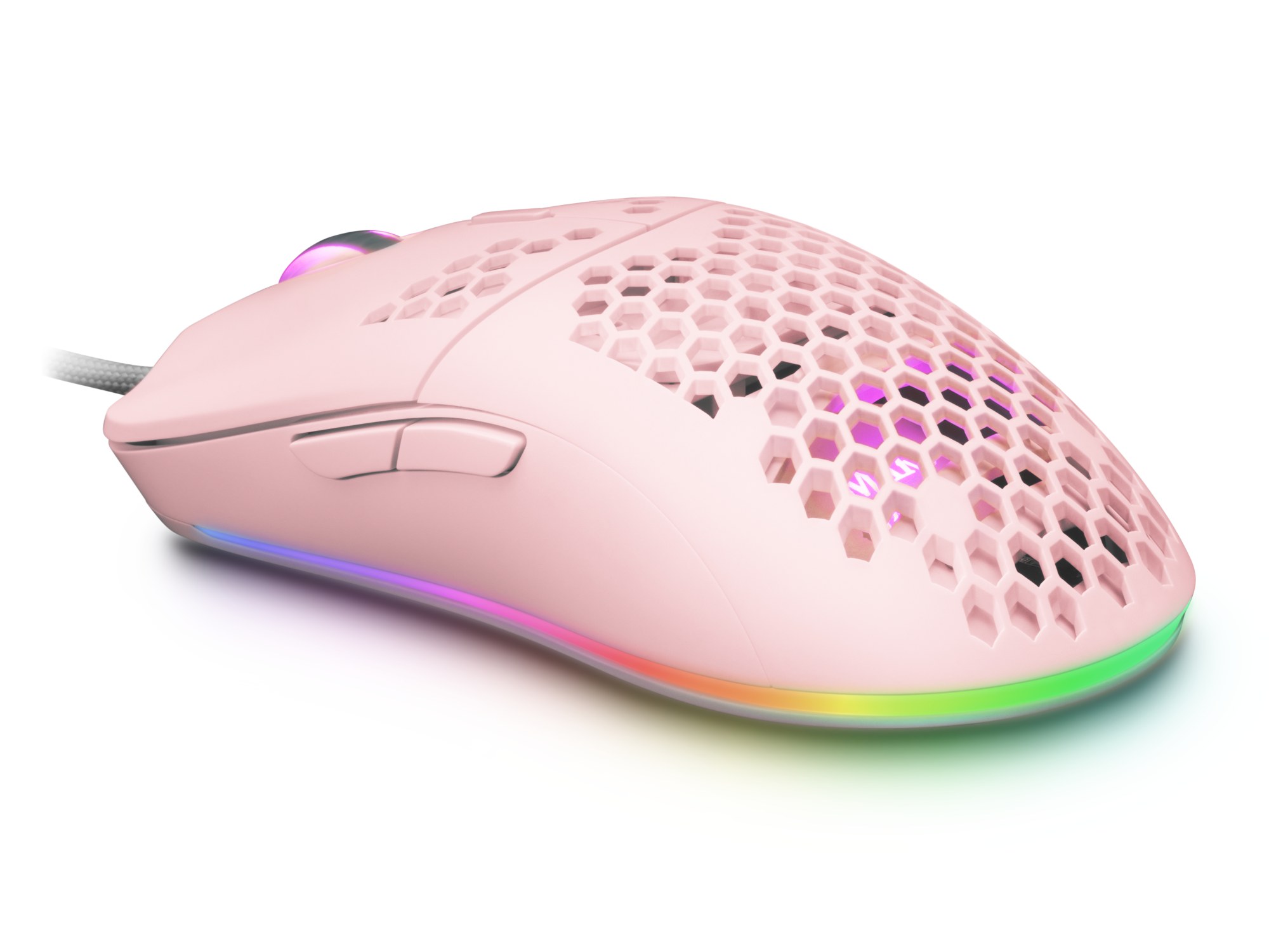 Ratón Mars gaming MMAX Con cable Rosa