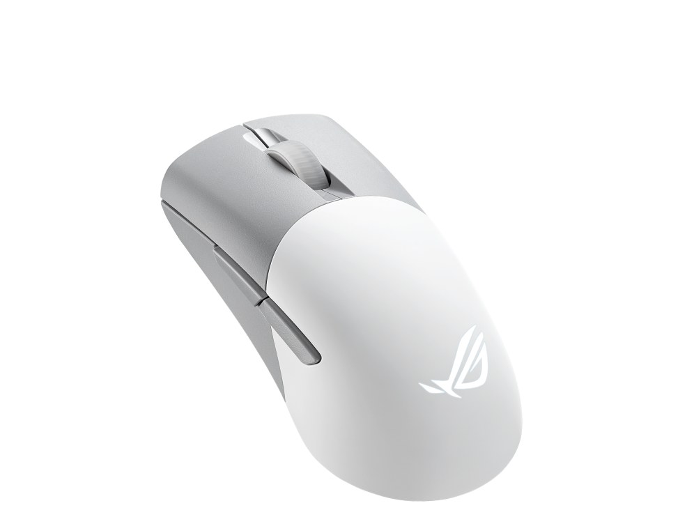 Ratón Asus ROG Keris AimPoint Con cable Inalámbrico Bluetooth Blanco