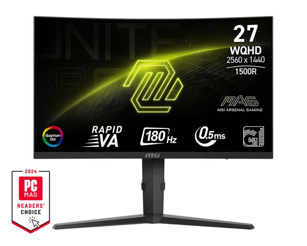 Monitor MSI MAG 275CQRF QD E2 27" QHD 2560x1440 180Hz VA Curvo Negro