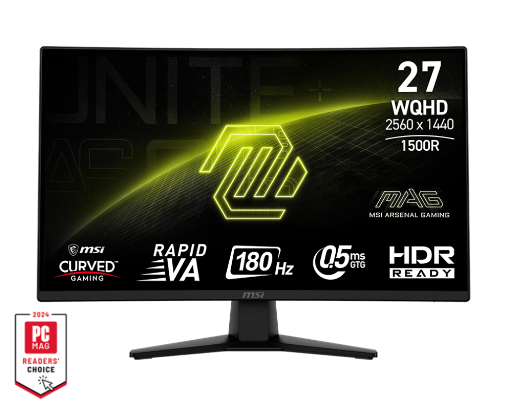 Monitor MSI MAG274CQF 27" WQHD 2560x1440 180Hz VA Curvo