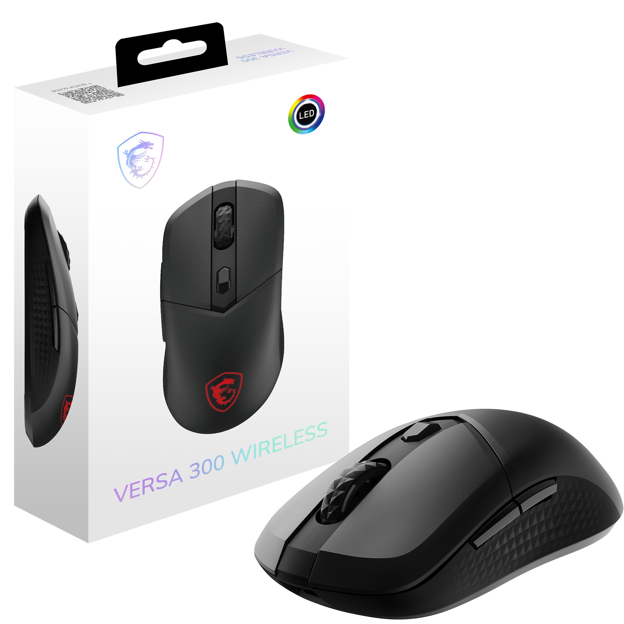 Ratón MSI Versa 300 Inalámbrico Bluetooth Negro