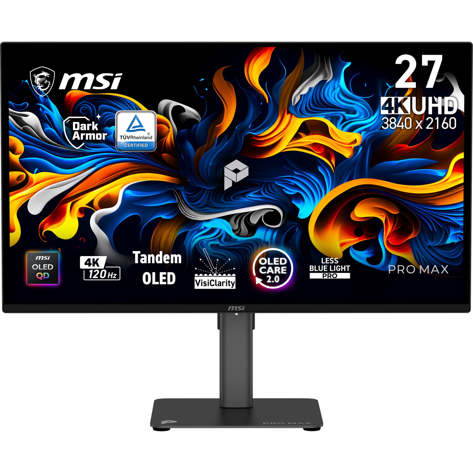 Monitor MSI 26.5" 4K UHD 3840x2160 120Hz OLED 0.03ms Negro