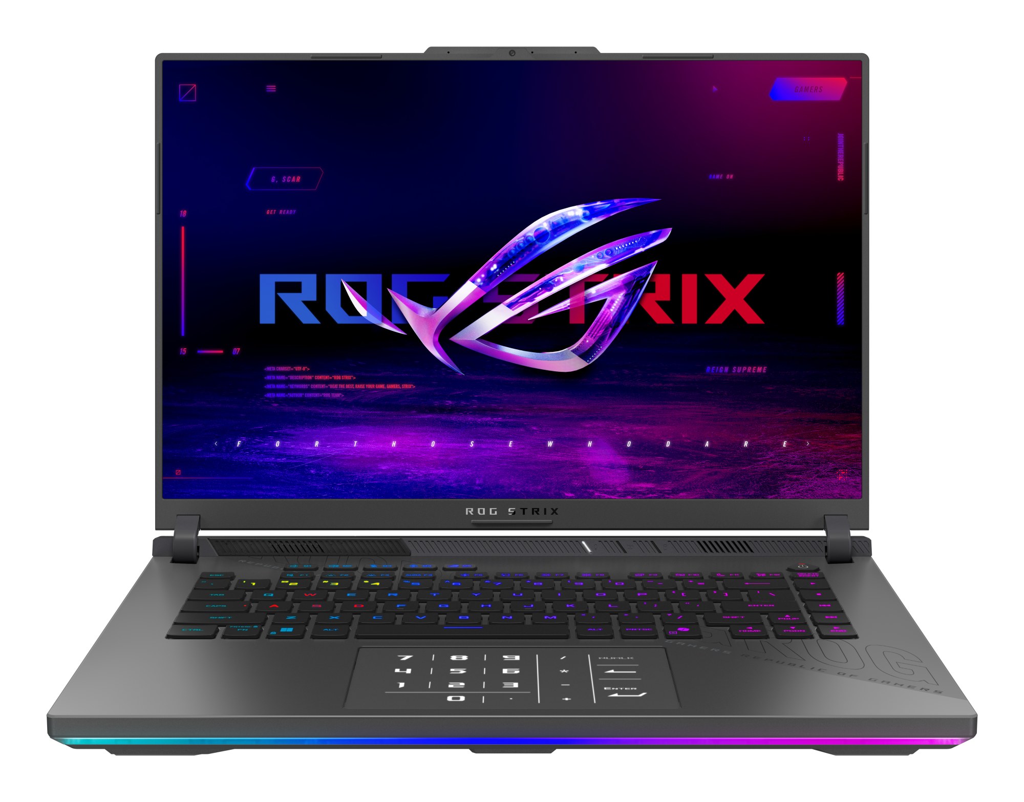 Portátil Asus ROG Strix G16 G614FR 16" AMD Ryzen 9 9955HX 16GB 1TB SSD NVIDIA GeForce RTX 5070 Ti Sin sistema operativo Gris