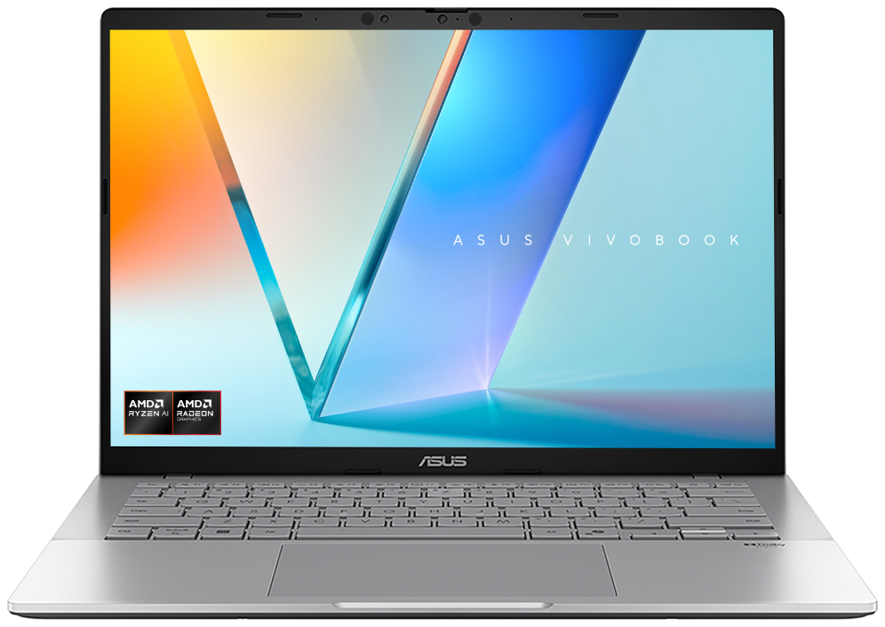 Portátil ASUS Vivobook S14 14" AMD Ryzen AI 7 445 16GB 512GB SSD Plata