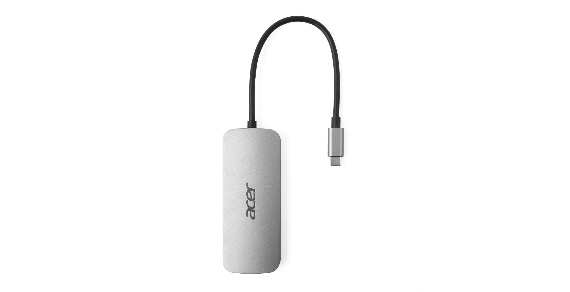 Hub USB-C Acer 7 en 1 USB 3.2 Gen 1 HDMI 100W Power Delivery Plata