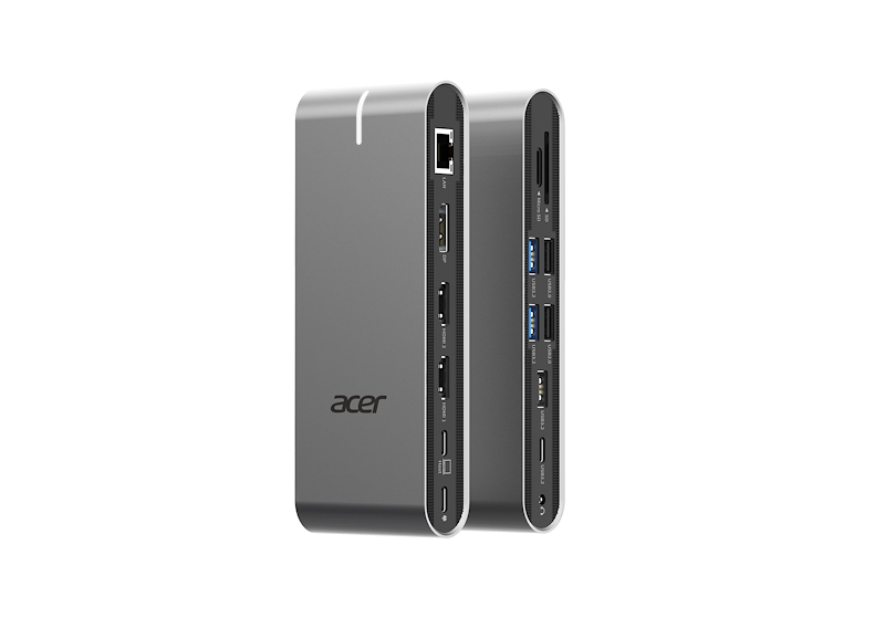 Docking station Acer HP.DSCAB.022 USB-C 100W 2 HDMI DisplayPort Ethernet Plata