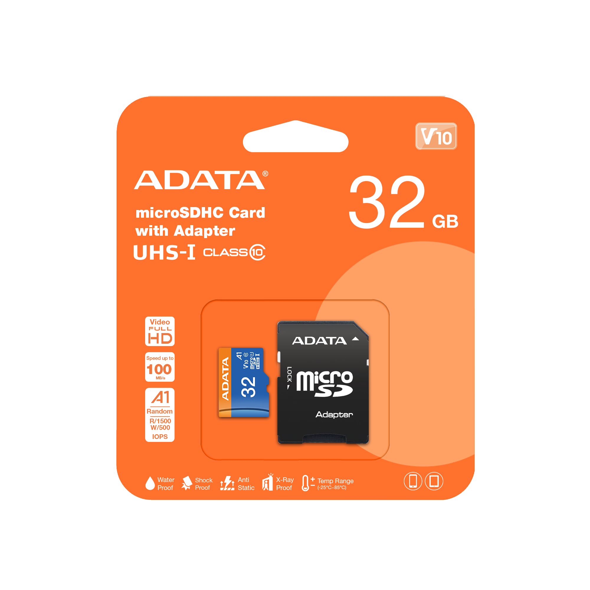 Tarjeta de memoria A-Data AUSDH32GUICL10A1-RA1 32GB microSD