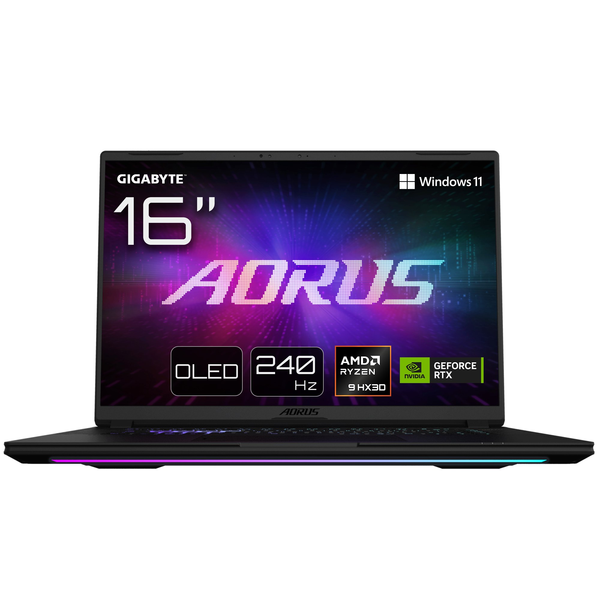 Portátil Gigabyte AORUS MASTER 16 AMD Ryzen 9 9955HX3D 32GB 1TB SSD RTX 5090 Negro