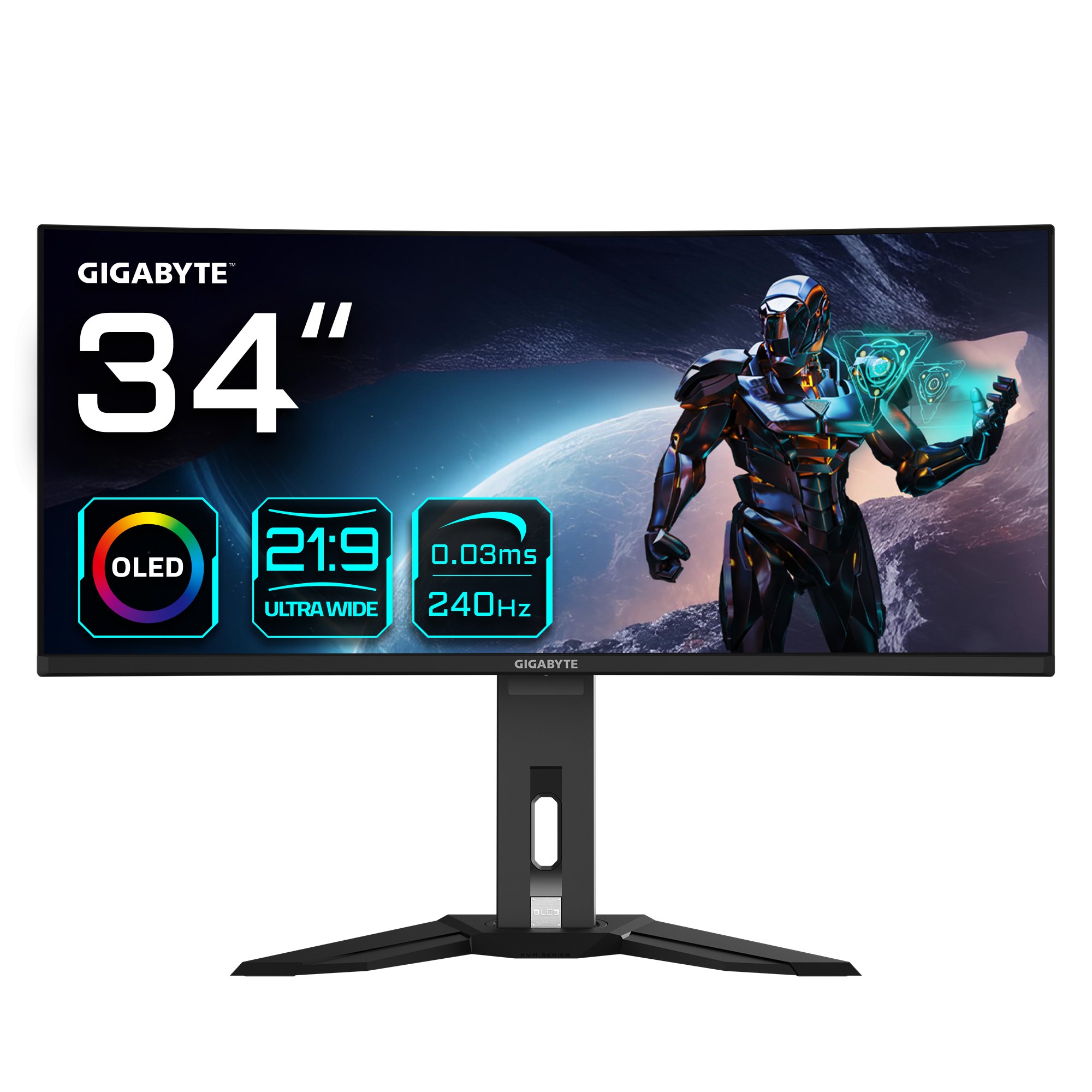 Monitor Gaming Gigabyte MO34WQC2 34" UWQHD 3440x1440 240Hz OLED Curvo