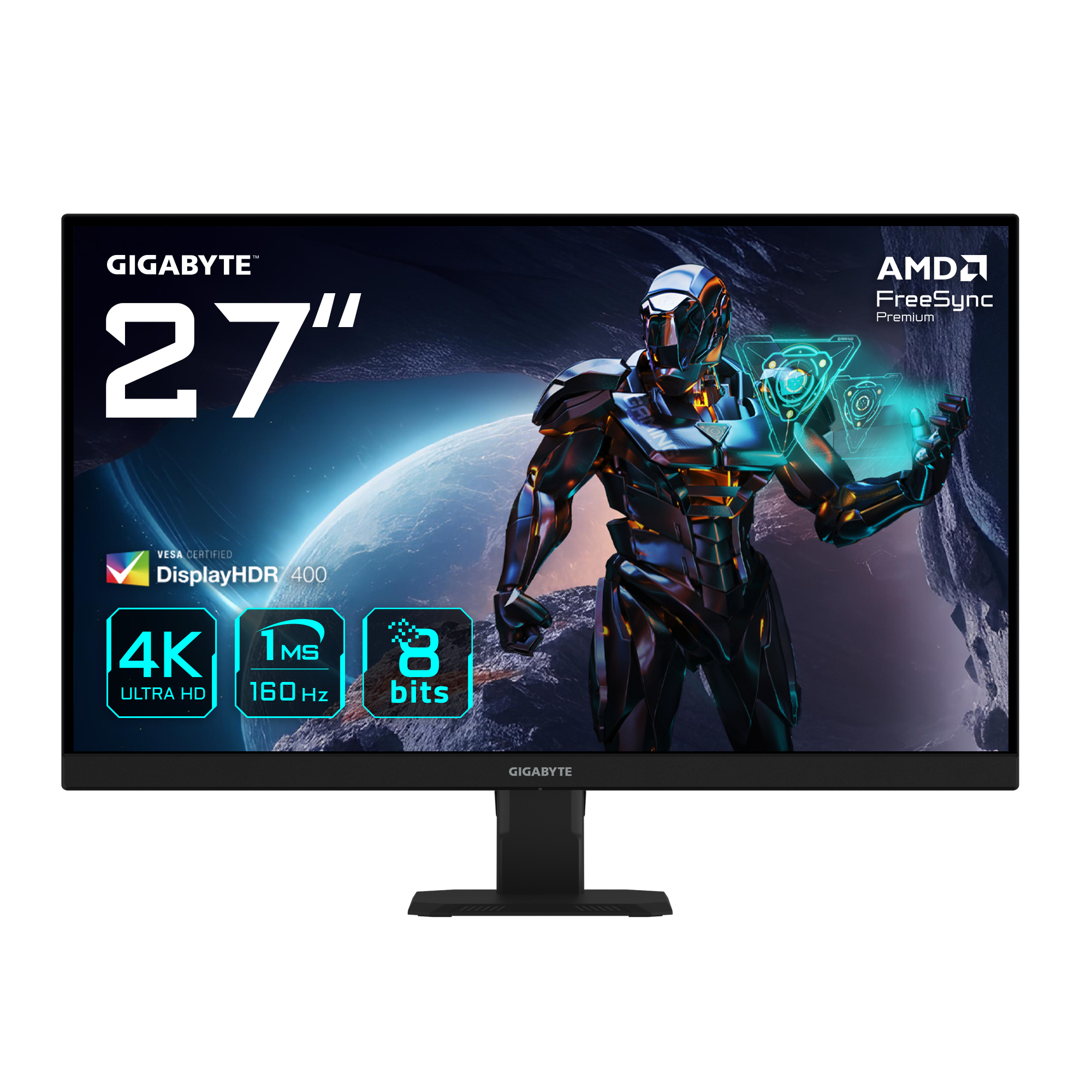 GIGABYTE GS27U 27” Monitor de juegos UHD - 3840 x 2160 (UHD), 160Hz, 1ms, 350 cd