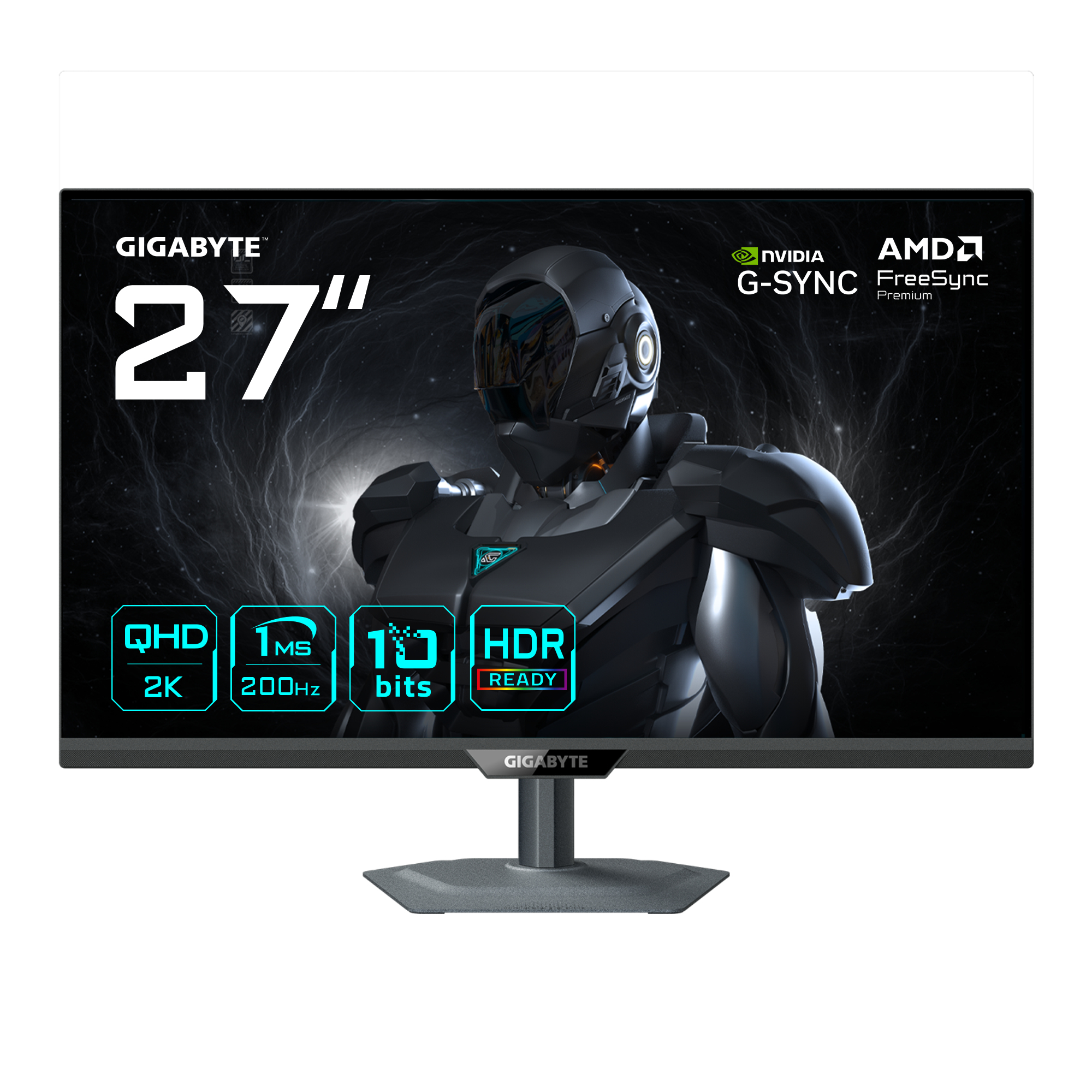 GIGABYTE G27Q2 Monitor Gaming 27” 2K QHD - 2560 x 1440, 200Hz, 1ms, 350 cd/m², C