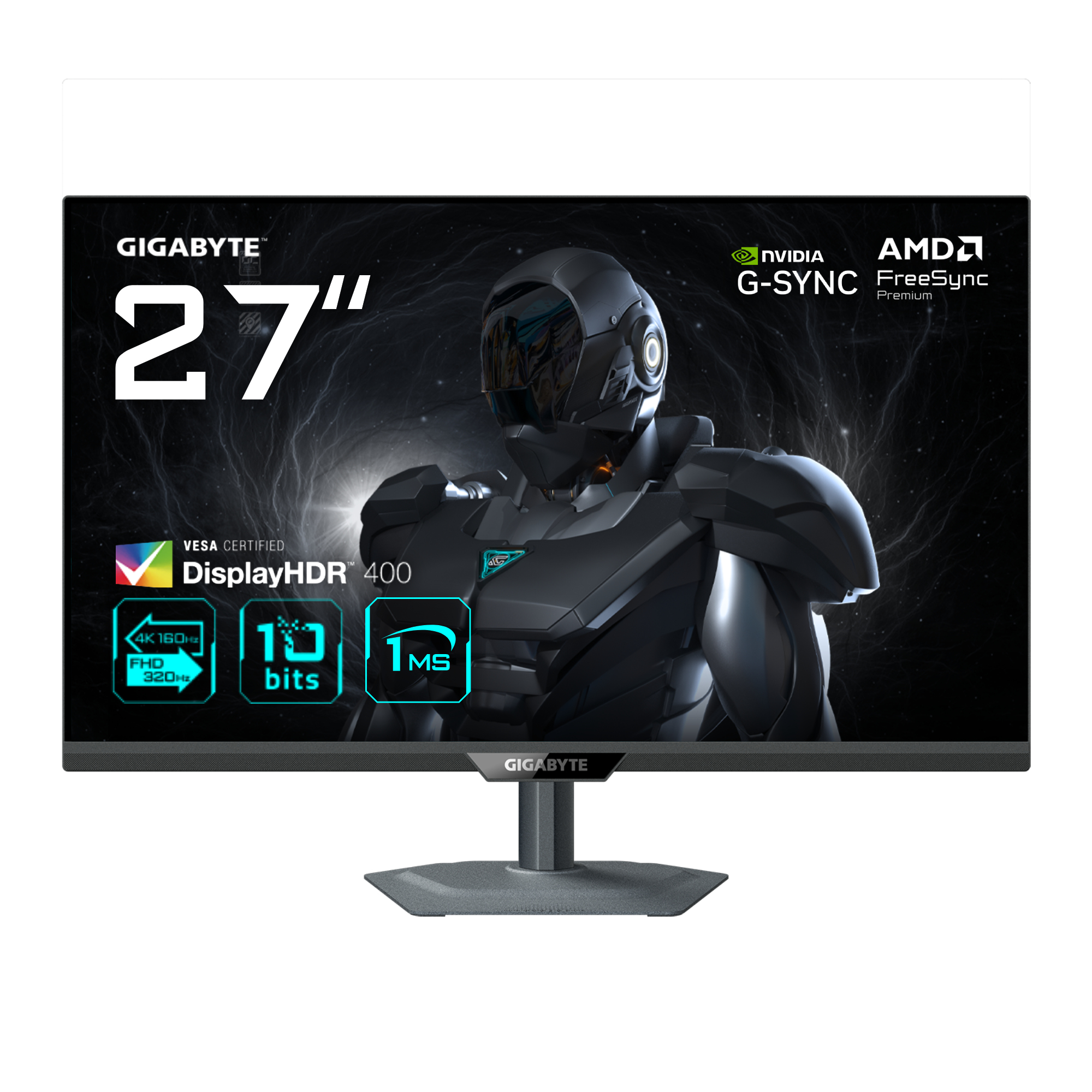 MONITOR GIGABYTE 27" G27U,SS IPS,3840X2160,0.155PP,1000:1,1MS,160HZ,2HDMI+1DP+US